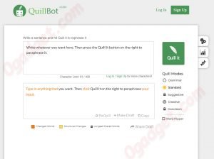 Quillbot article rewriter tool