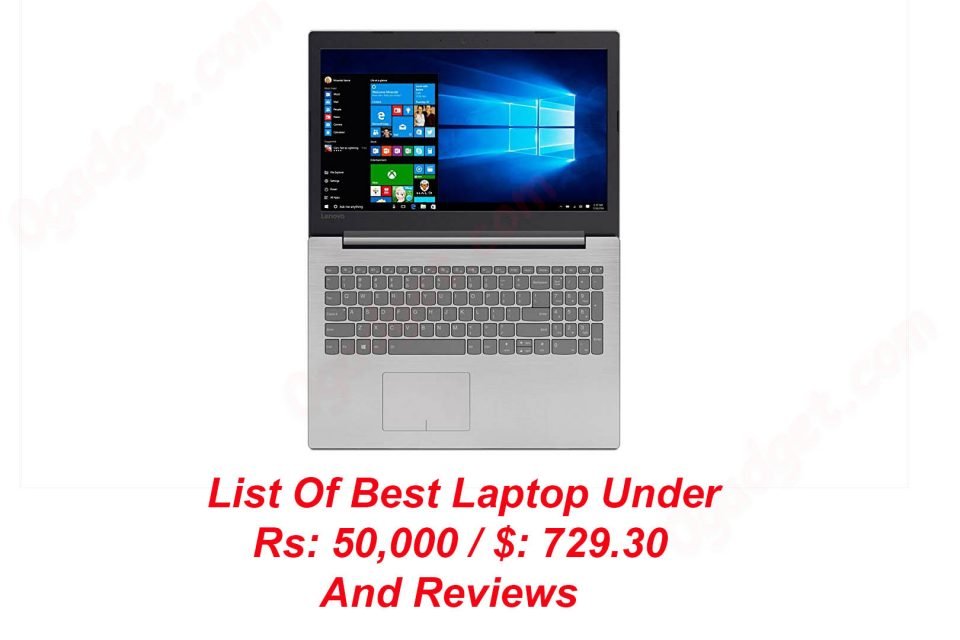 best laptop under 50000 with i7 processor